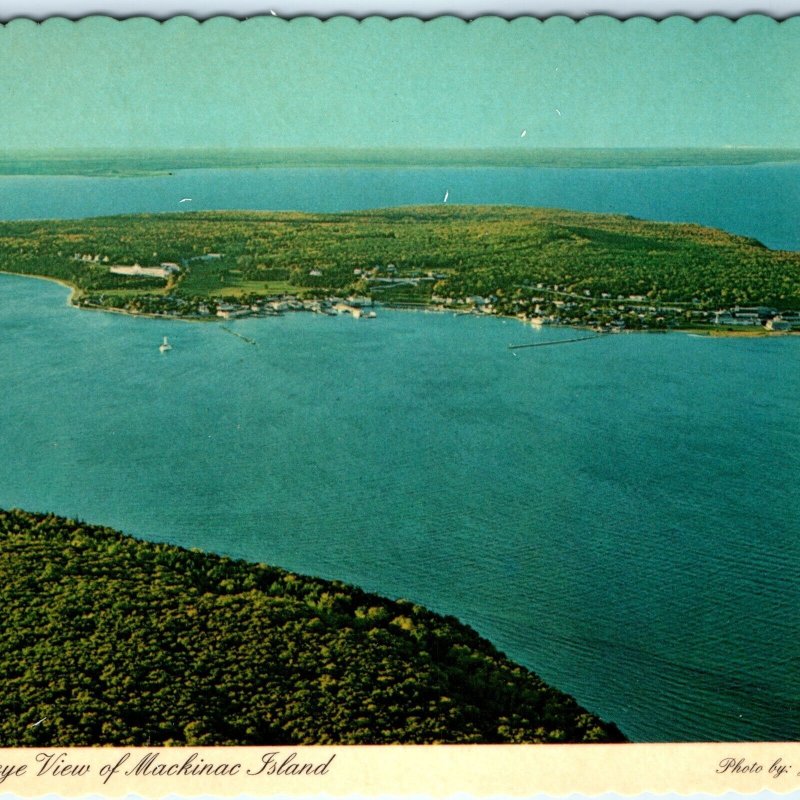 c1980s Mich. Straits of Mackinac Island City St Ignace Postcard Photo MI A79