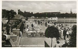 Sailing boats navigation themed postcard Germany Hannover Maschsee  cruise