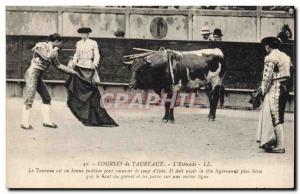 Old Postcard Bullfight Bullfight L & # 39estocade