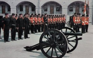 Armstrong Gun Canon Guards Old Fort Henry Canada Military Postcard