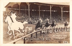 Pendleton Oregon Hi-O's Silver Round Up Rodeo Real Photo Postcard AA55654