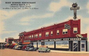 Myrtle Beach  South Carolina Kozy Korner Restaurant Exterior Vintage PC U783