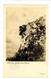 NH - Franconia Notch. Old Man of the Mountains      RPPC