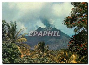 Postcard Modern Guadeloupe (1976) eruption of the Soufriere