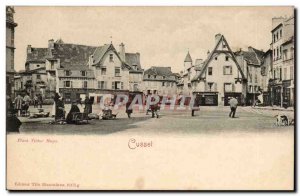 Cusset Old Postcard Place Victor Hugo (the small loberal)