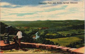 Inspiration Point Near Eureka Springs Arkansas Vintage Postcard C198