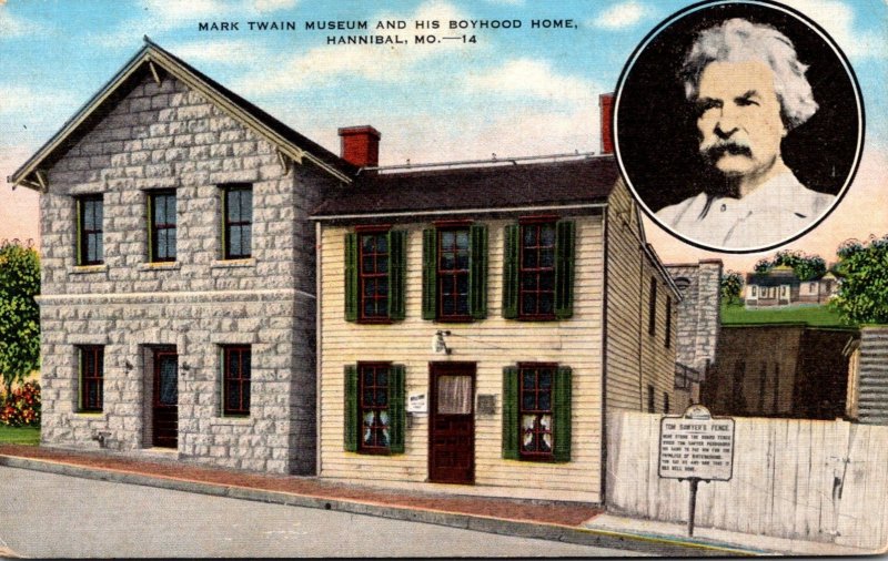 Missouri Hannibal Mark Twain Museum and His Boyhood Home