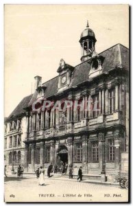 Old Postcard Troyes L & # 39Hotel City