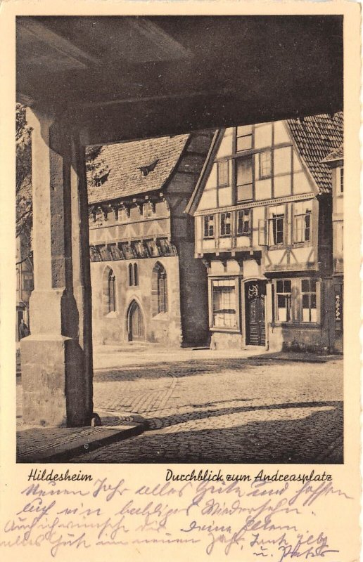 Lot357 hildesheim durchblick zum andreasplatz  germany