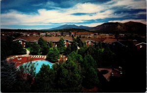 Vtg Flagstaff Arizona AZ Little America Motel Birdseye View Unused Postcard