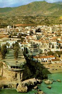 Spain Malaga Nerja Europe's Balcony Aerial View