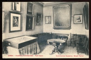 h886 - QUEBEC CITY Postcard 1910s Commercial Academy Interior Small Parlor