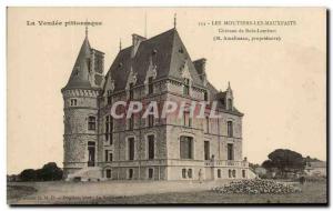 Old Postcard The Picturesque Vendee Les Moutiers Les Mauxfaits Chateau Bois L...