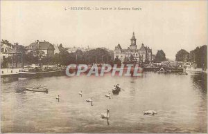 Old Postcard Mulhouse Post and the New Basin