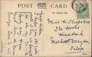 1911 Antique Postcard Llanfair Wales Anglesey Monument