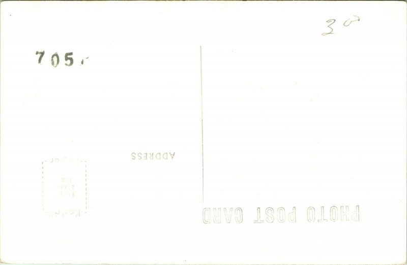 Vtg Postcard RPPC 1940s St. Genevieve Missouri MO St. Genevieve County Jail & CH