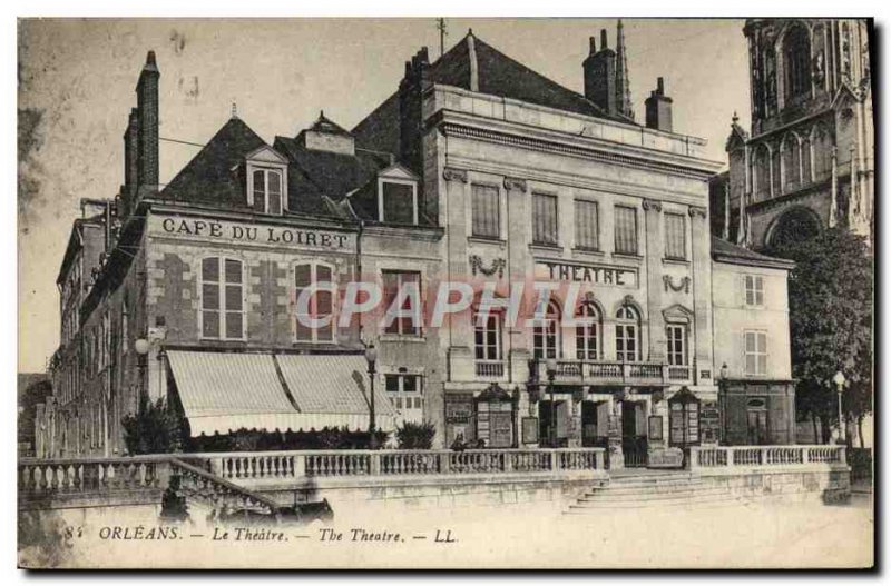 Postcard Old Theater Cafe Orleans Loiret