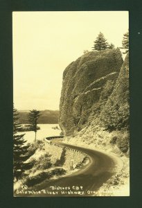 Bishops Cap Columbia River Highway Ore. Oregon Postcard RPPC