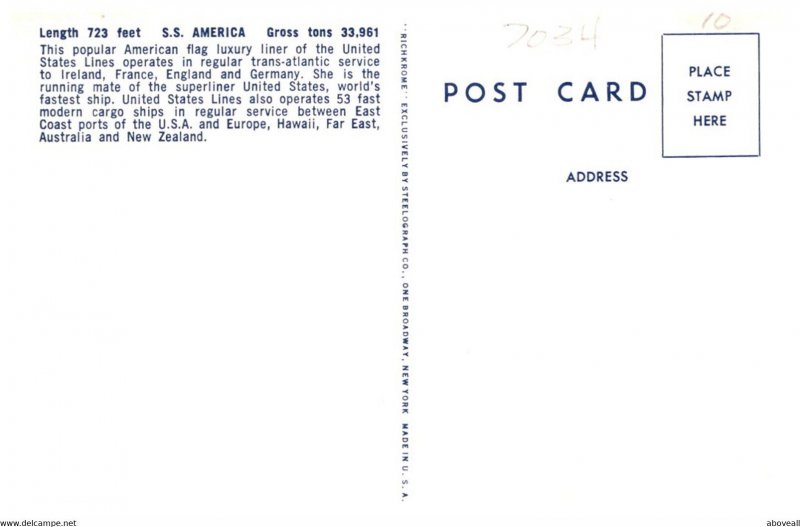 S.S.America , United States Line