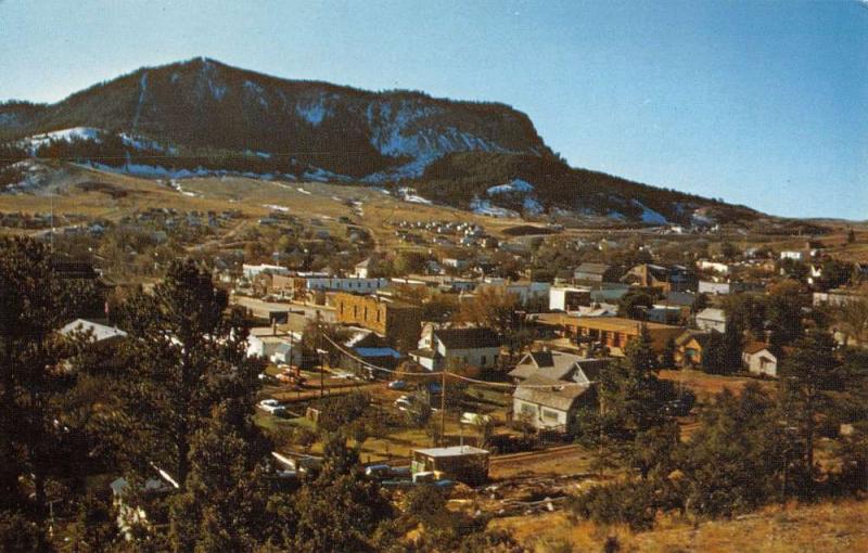 Sundance Wyoming Birdseye View Of City Vintage Postcard K35153