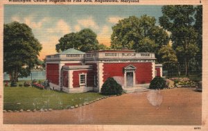 Vintage Postcard 1949 Washington County Museum Of Fine Arts Hagerstown Maryland