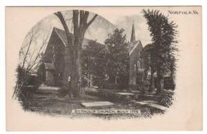 St Paul's Church Norfolk Virginia 1905c postcard