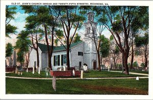 Postcard CHURCH SCENE Richmond Virginia VA AI2101