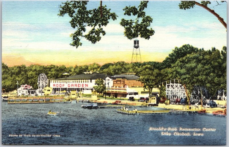 Arnold's Park Recreation Center Lake Okoboji Iowa IA Roof Garden Ocean ...