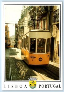 LISBOA Elevadores da Bica Tramcar PORTUGAL 4x6 Postcard