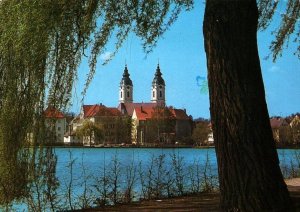 VINTAGE CONTINENTAL SIZE POSTCARD HORIZON VIEW OF BAD WALDSEE GERMANY