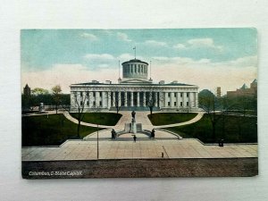 Vintage Postcard 1910's State Capital Columbus OH Ohio Hugh C. Leighton Co.