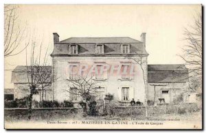 Mazieres en Gatine Old Postcard boys school