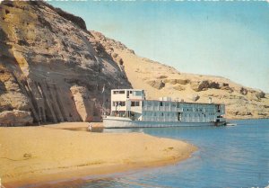 Lot154  egypt africa abu simbel nile boat near the small temple