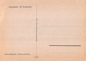 A082 Germany Rosenheim Hl Geiststrasse Street vintage postcard