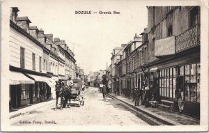 France Dozulé Grande Rue Vintage Postcard 09.06