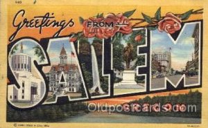 Salem, Oregon Large Letter Town 1948 postal used 1948