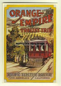 ad2424 - Orange Empire Trolley Trip - modern poster advert postcard