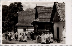 Slovakia Pod Tatranská Idyla z Nedefnajsej Poboznostyi Vintage RPPC C016