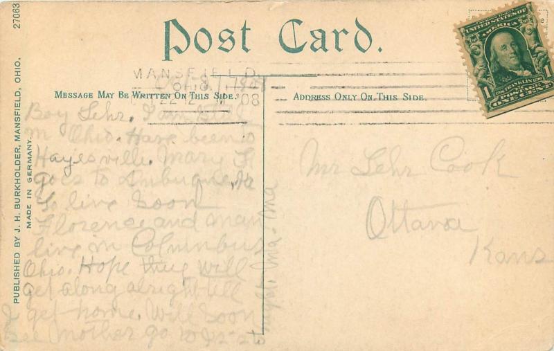 c1907 Chromograph Postcard Drill & Factories, Reformatory Prison Mansfield OH