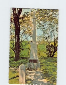 Postcard Grave Of Father Marquette St. Ignace Michigan USA