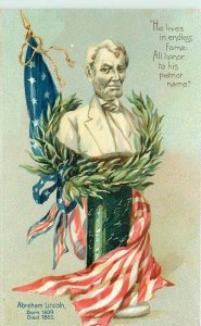 Tuck Patriotic Lincoln C-1910 Decoration Day #107 Postcard 21-8754