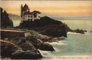 CPA BIARRITZ - La Villa Belza et la Cote des Basques (126836)