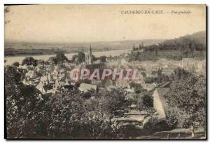 Old Postcard Caudebec en Caux Vue generale