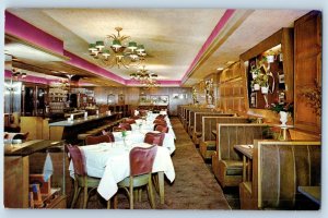 1960 Bloomington Illinois Postcard Green Mill Cafe Central Heart Restaurant
