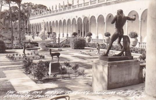 Florida Sarasota Courtyard John & Mable Ringling Museum Of Art 1948 Real Photo