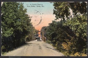 Wisconsin Country Drive at Spoor Bridge BERLIN Vintage pm1911 - Divided Back