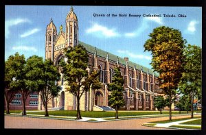 Ohio TOLEDO Queen of the Holy Rosary Cathedral by Hirsch News & Book Store Linen