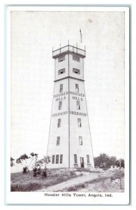 ANGOLA, Indiana IN ~ Roadside HOOSIER HILLS TOWER ca 1920s-30s Postcard