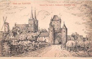 Lot139  germany Xanten clever tor nach l kohbock s stahstich postcard