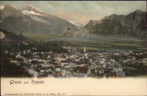 Gruss Aus Ragaz Switzerlanmd c1905 Aerial View Postcard